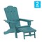 Flash Furniture Blue Adirondack Chairs with Ottoman-Cupholder, 2PK 2-LE-HMP-1044-110-BL-GG - alternate 6